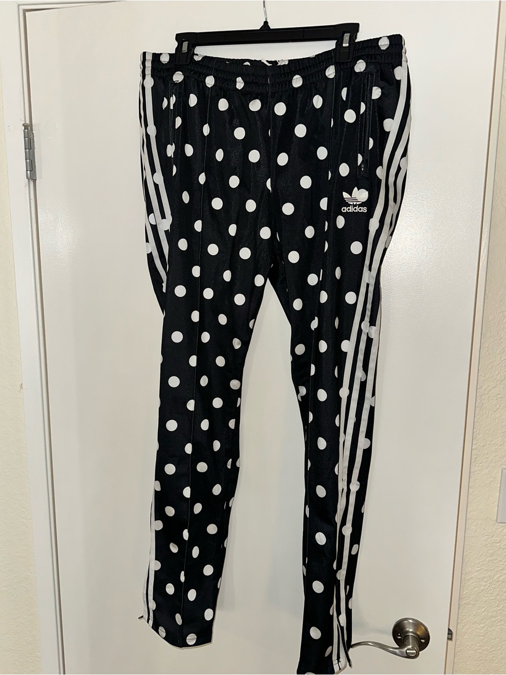 adidas  Black Polka Dot Track Pants - Picture 3 of 6